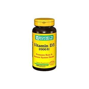  Vitamin D 2000 I.U. D3   Promotes Bone and Immune Health 