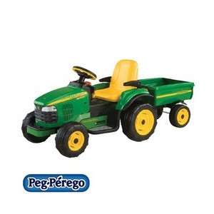  John Deere Lawn Tractor with Trailer Toys & Games