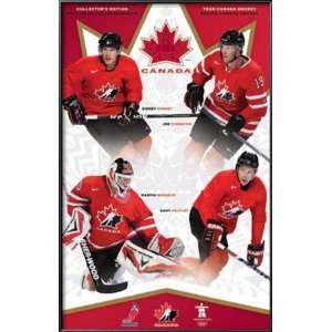  2010 Canada Hockey   Superstars Lamina Framed Poster Print 