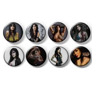  Set of 8 KAT VON D Pinback Buttons 1.25 Pins / Badges 