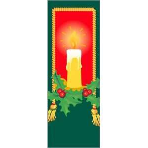  30 x 84 in. Holiday Banner Holiday Candle