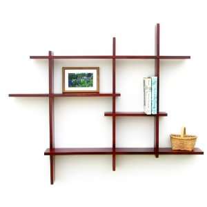  Wall Shelf   Deluxe Four Level   Honey Finish (Honey) (40 