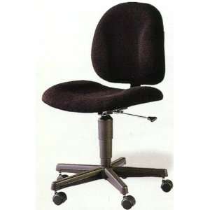  Black Fabric Adjustable Tilt Secretary Office Chair with 