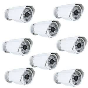  8 Pack of GW632H Waterproof IR CCTV Outdoor Security 