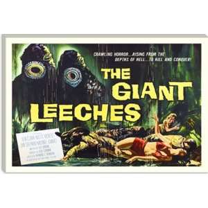 Attack of the Giant Leeches Vintage Horror Movie Poster Giclee Canvas 