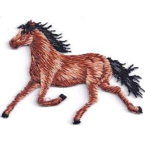  Horse/Animal Iron On Embroidered Applique/Running Horse 
