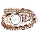 La Mer Collections LMSW5007 Army Snake Bali Studs Wrap Watch