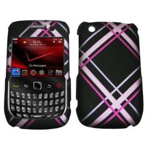  EMPIRE Black and Pink Plaid Design Snap On Cover Case 