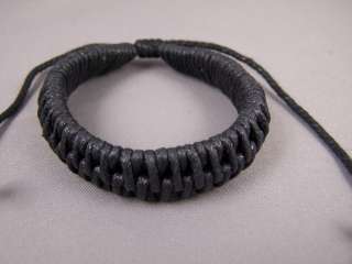 Faux leather cord surfer sailor bracelet braided braid  