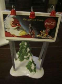 RETIRED Dept. 56 Snow Village Coca Cola Billboard accessory #5481 0 D1 