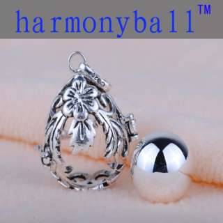 Sterling Silver Harmony ball sounds Mexican Bola PENDANT Angel sounds 