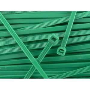  11 5/8 Inch Green Standard Nylon Cable Tie   100 Pack 