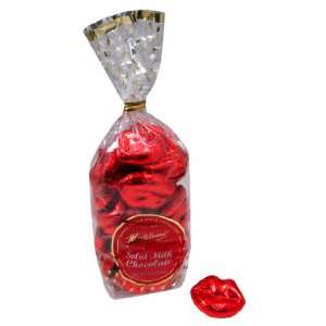 Red Foil Wrapped Chocolate Lips, 8 oz Bag, 4 count  