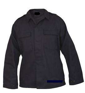 Mens Military Navy 2 Pocket Tactical Shirt Rip Stop  