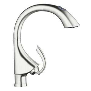   K4 Main Sink Dual Pull Out Spray Kitchen Faucet, Infinity SuperSteel