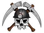 Skull Coal Mining Decal / Sticker 6