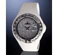 toywatch white rubber jelly crystal pave dial watch