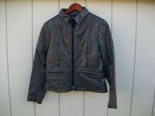   Taurus Gray Leather Motorcycle Jacket/Coat Size 40 Medium  