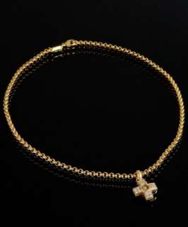 Chopard gold Happy Diamond cross pendant necklace   up to 70 