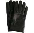 gucci black nappa crest cashmere lined gloves
