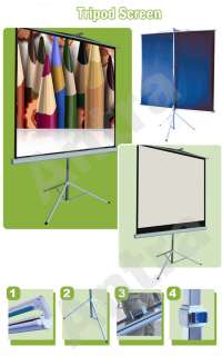 92 TRIPOD COMPACT PROJECTOR SCREEN 169 Matte White  