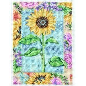   Cross Stitch Kit Counted 5x 7 Sunflower Arts, Crafts & Sewing