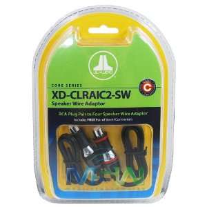  JL AUDIO XD CLRAIC2 SW RCA to SPEAKER WIRE PLUGS Car 