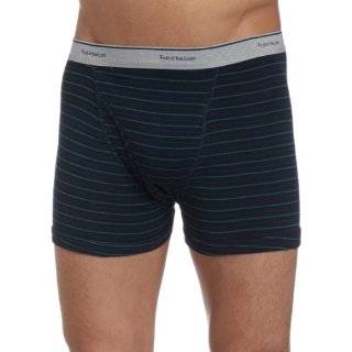 Fruit of the Loom Mens 4 Pack Stripe/Solid Assorted Trunks