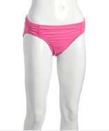 DKNY hibiscus ruched classic bikini bottom style# 316802901