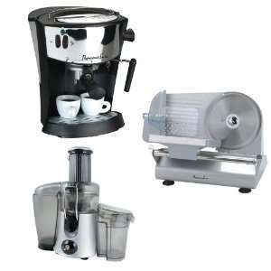  Juice Extractor, Heavy Duty Meat Slicer and Espresso 