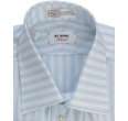ike behar tailored sky blue striped leonard french cuff dress shirt