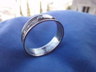 israel palestine silver bezalel napkin rings hand made  
