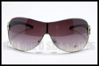 LEOPARD PINK Oversized Shield Sunglasses Womens Fashion Silver Frame