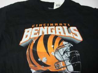   Cincinnati Bengals NFL Football T Shirt Big Helmet Tee Men ~LG  