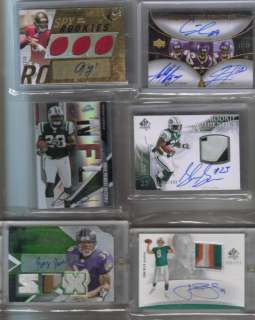 NFL Football Game Used Jersey Auto Patch BGS RC 1/1 Lot  
