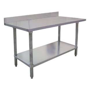   ) Stainless Steel Work Table Backsplash 