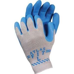 Atlas Natural Rubber Coated Seamless Knit Gloves Blue/Gray Xl  