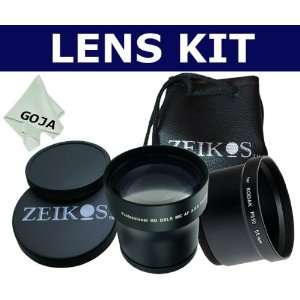 Pcs kit for Kodak P850 P712, includes 58mm 3.5X Telephoto + Caps 