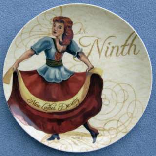 Noble Excellence 12 Days of Christmas Salad Plates 9 12  