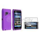 Purple Armor Gel Case Skin Cover Protector Nokia 5800  