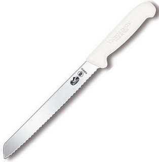 Victorinox Bread Knife 8 inch White Fibrox Handle 52537 046928542048 