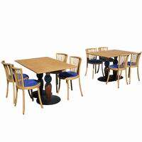 Montina Italian Post Modern Dining Table Chairs Memphis  