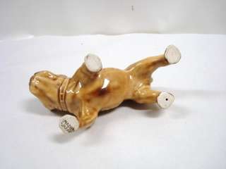 Vintage Occupied Japan Pottery Dog Figurine Bulldog or Mastiff  