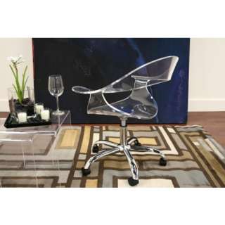 Modern Acrylic Swivel Office Chair Kartell Replica New  