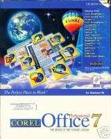 Original User Manuals COREL OFFICE V 7 PRO Win Suite  