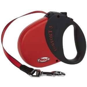   Lead W/Black Handle 16Ft Flxi Comfort 3 Lead Red 16 Collars & Leashes