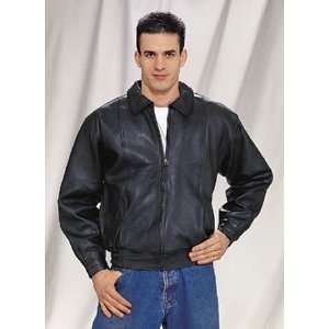   Mens Split Cowhide Leather Bomber Jacket W/ Zip out Lining Automotive