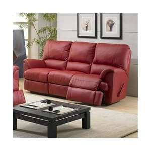   Chestnut Tandem Mylaine Leather Reclining Sofa Furniture & Decor