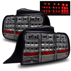   Mustang Smoke LED Tail Lights + LED 3RD Brake Light Combo Automotive