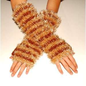    Fingerless Party Gloves Knitted Wool long size 
